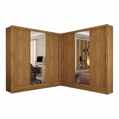 Closet Casal Duplo Dubai 6 Portas Plus 6 Gavetas Cinamomo
