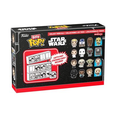 Bitty Pop Star Wars Episódio V Leia, Snowtrooper e Boba Fett