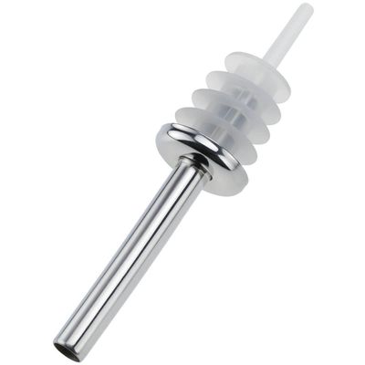 Kit 10 Bicos Dosador Azeite Inox 2x9,5cm Tampa Plástica Garrafa Vinagre Weck
