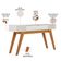 Aparador Decorativo Para Sala de Estar 01 Gaveta Delta C04 Freijó Off White - Lyam Decor