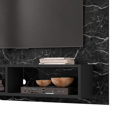 Painel Para Tokyo Nero Marmorizado 2 Nichos