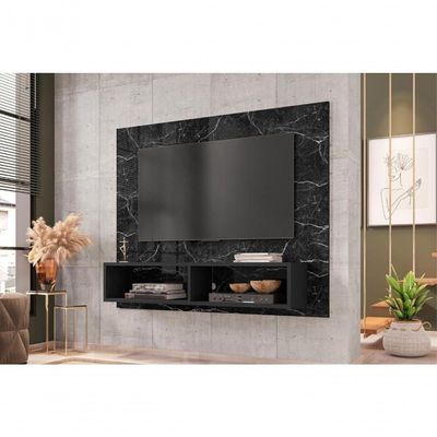 Painel Para Tokyo Nero Marmorizado 2 Nichos