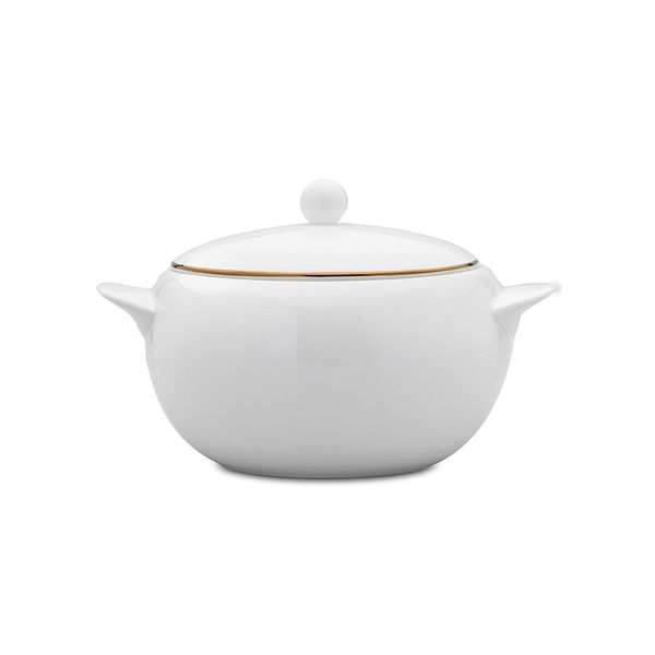 Sopeira com tampa em porcelana Strauss Gold 3,5 litros