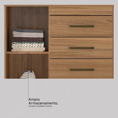 Cômoda 4 Gavetas 1 Porta Montevideu Amendola Touch Demóbile Amendola Touch