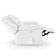 Poltrona Do Papai Reclinável Pietra Elétrica Led Massagem Fh9 Pu Branco - Mpozenato