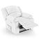 Poltrona Do Papai Reclinável Pietra Elétrica Led Massagem Fh9 Pu Branco - Mpozenato