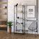 Estante Kuadra 60x40x187cm C/05 Prateleiras Snow / Est.preta Snow / Est.preta