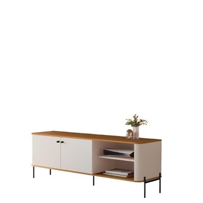 Rack Para 58 Polegadas Olaf Off White Nature Preto