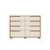 Cômoda 8 Gavetas Geórgia Freijó/off White Moval Móveis