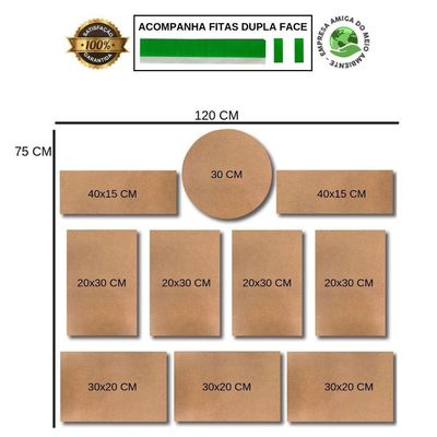 Kit Placas Decorativas Bebidas Mdf - 10 Placas