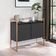 Buffet Aparador Industrial 2 Portas Madri Preto Cobre