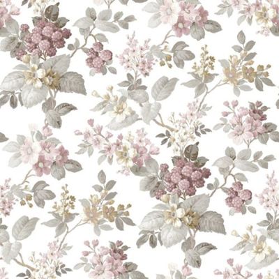 Papel de Parede Happy Floral Branco 12308