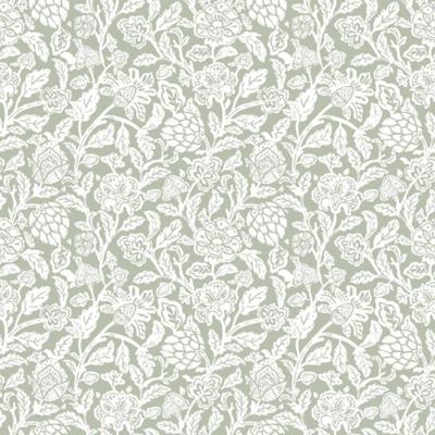 Papel de Parede Happy Floral Verde 12345