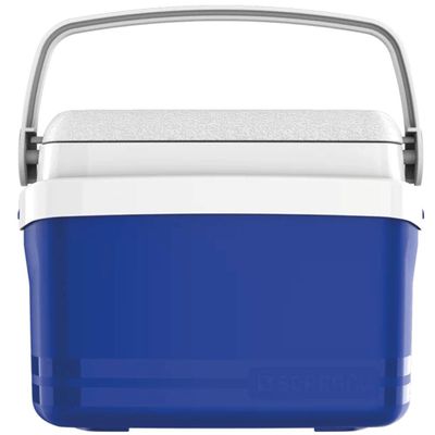 Caixa Térmica Soprano Azul com Alça Articulável Cooler 5L Tropical Praia Camping