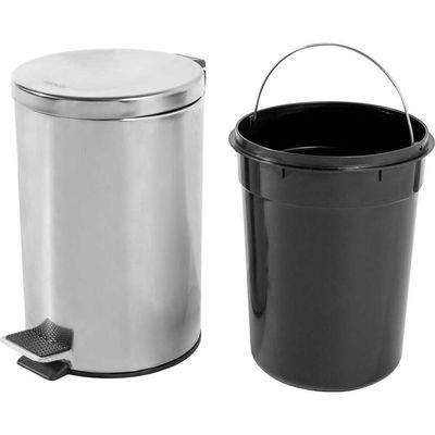 Lixeira Redonda 20l Inox Vonder