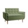 Poltrona Namoradeira Xangai Bouclé Verde Oliva