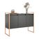 Buffet Industrial 3 Portas Preto Cobre Conjunto 2 Unidades