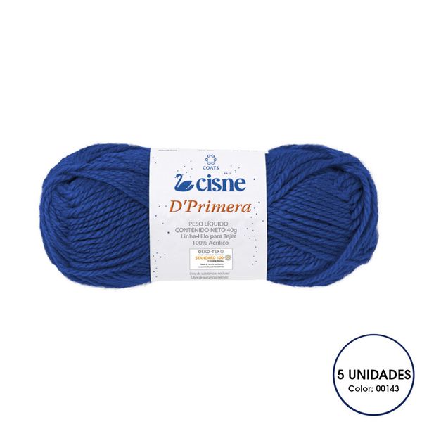 Kit 5 Novelo de Lã Tricô Crochê Cisne D'Primera 40g 00143