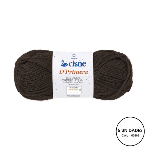 Kit 5 Novelo de Lã Tricô Crochê Cisne D'Primera 40g 00889