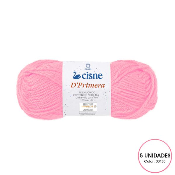 Kit 5 Novelo de Lã Tricô Crochê Cisne D'Primera 40g 00430