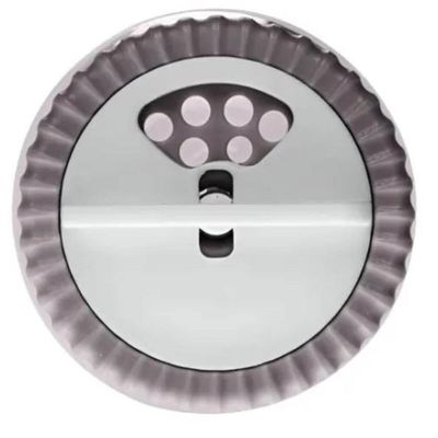 Porta Temperos Vidro e Tampa Rotativa Siena 190ml Cinza Lyor Cozinha Pote Condimentos Redondo
