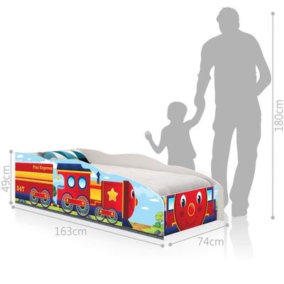Cama Infantil Kids Speciale Carro Trenzinho Com Colchão