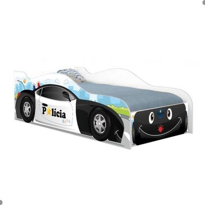 Cama Carro Polícia Baby Kids Solteiro