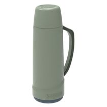 Garrafa Térmica 1L ampola de vidro Verde Cristal Soprano