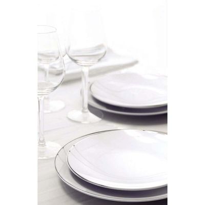 Aparelho de Jantar 30 Peças Tramontina Atena Porcelana 6 Pessoas Mesa Posta