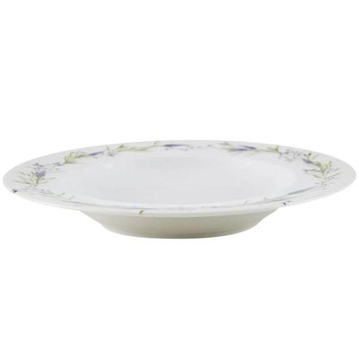 Aparelho de Jantar 4 pessoas 20 Peças Porcelana Tramontina Lilla Decorada Mesa Posta