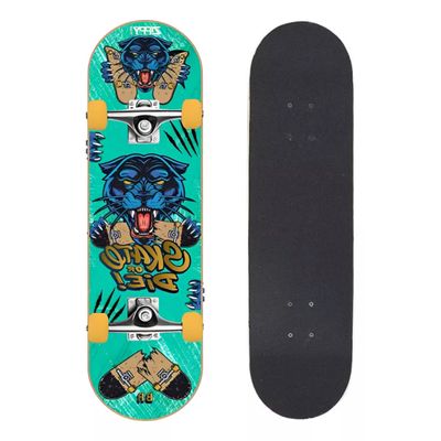 Skate Semi Profissional Juvenil Completo Shape Com Lixa Estampa Tigre 78cm Zippy Toys Skateboard Infantil Criança Radical