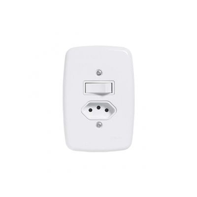 Interruptor Ideale Br 1 Simp+Tom 2P+T C/Pl 20A 250V 3216 c/12pcs