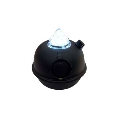 kit 2 Luminárias de Mesa Decorativa Bujãozinho de Metal a Pilha Com Led Branco Dimerizável e Alça