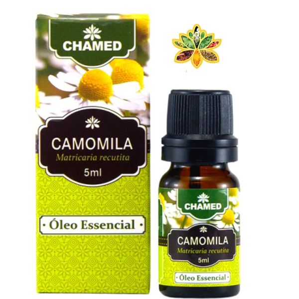 Óleo Essencial de Camomila Alemã ou Camomila Azul 5ml 100% Puro Chamed