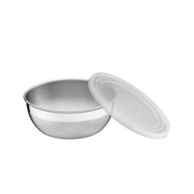 Jogo de Potes Tramontina Freezinox em Aço Inox com Tampa Plastica 3 Peças