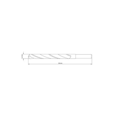 Broca Para Aço 1.2X38 Mm Tramontina Em Aço Rapido