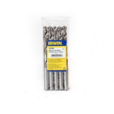 Broca Aco Rapido Irwin 10,00Mm-1306 c/5 pcs