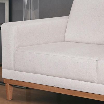 Sofa 2 Lugares 145 Cm Crons Linho Bege Vazzano Bege