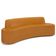 Sofá 3 Lugares Para Sala De Estar Living 180cm Theo D06 Sintético Caramelo - Mpozenato
