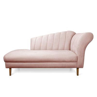 Divã Recife Veludo 165 Cm Pés Chanfrado Castanho - D'rossi Cor Rose