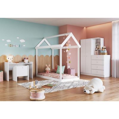 Mini Cama Infantil Para Colchão 148x68 Cr40093 Branco