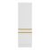 Paneleiro 2 Portas 62cm Com Rodapé Veneza Multimóveis V2119 Branco/dourado Branco/dourado
