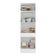 Paneleiro 2 Portas 62cm Com Rodapé Veneza Multimóveis V2119 Branco/dourado Branco/dourado