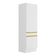 Paneleiro 2 Portas 62cm Com Rodapé Veneza Multimóveis V2119 Branco/dourado Branco/dourado