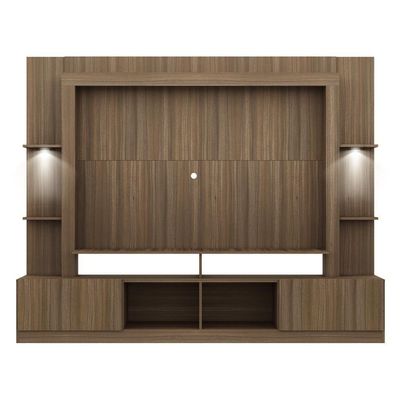 "Estante Tv 65"" Com Leds Berlim Multimóveis V3392 Madeirada"