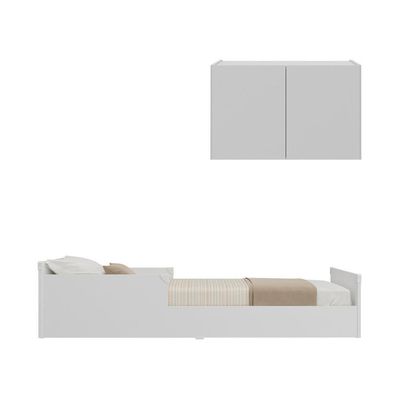 Minicama Infantil Montessoriana Mesa Cabeceira Mp4205 Branca
