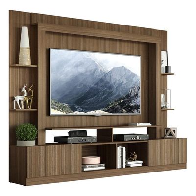 "Estante Tv 65"" E 2 Portas Oslo Multimóveis V3395 Madeirada"