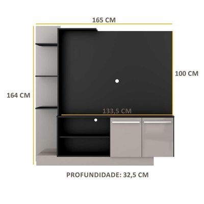 "Estante Tv 55"" E 2 Portas Denver Multimóveis V2473"
