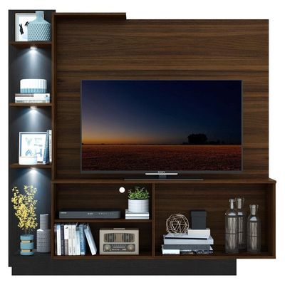 "Estante Tv 55"" Com 3 Leds E 2 Portas Multimóveis V3399"