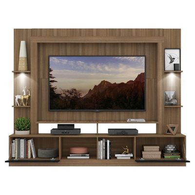 "Estante Com Suporte Tv 65"" E Leds Berlim Multimóveis V3384"